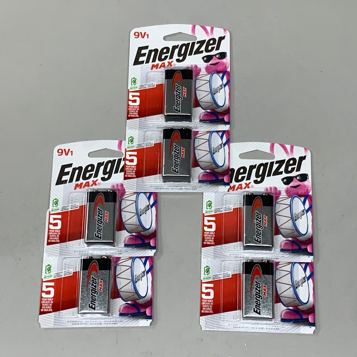 ENERGIZER MAX(6 PACK) 9 Volt Alkaline Battery General Purpose 522BP