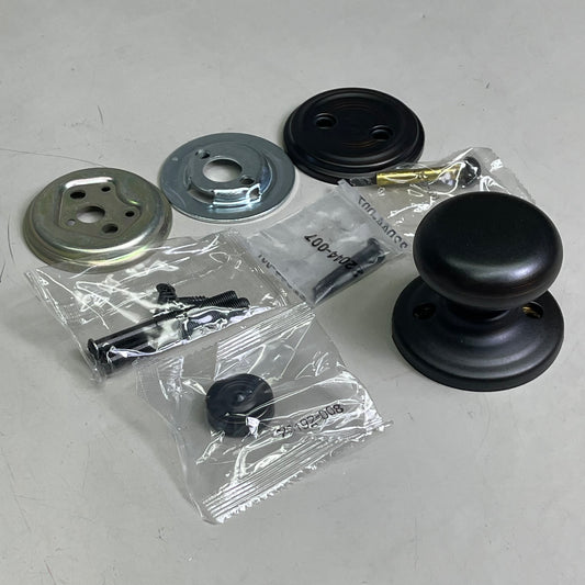 KWIKSET Hancock Interior Passage Door Knob Set Venetian Bronze 99689-007