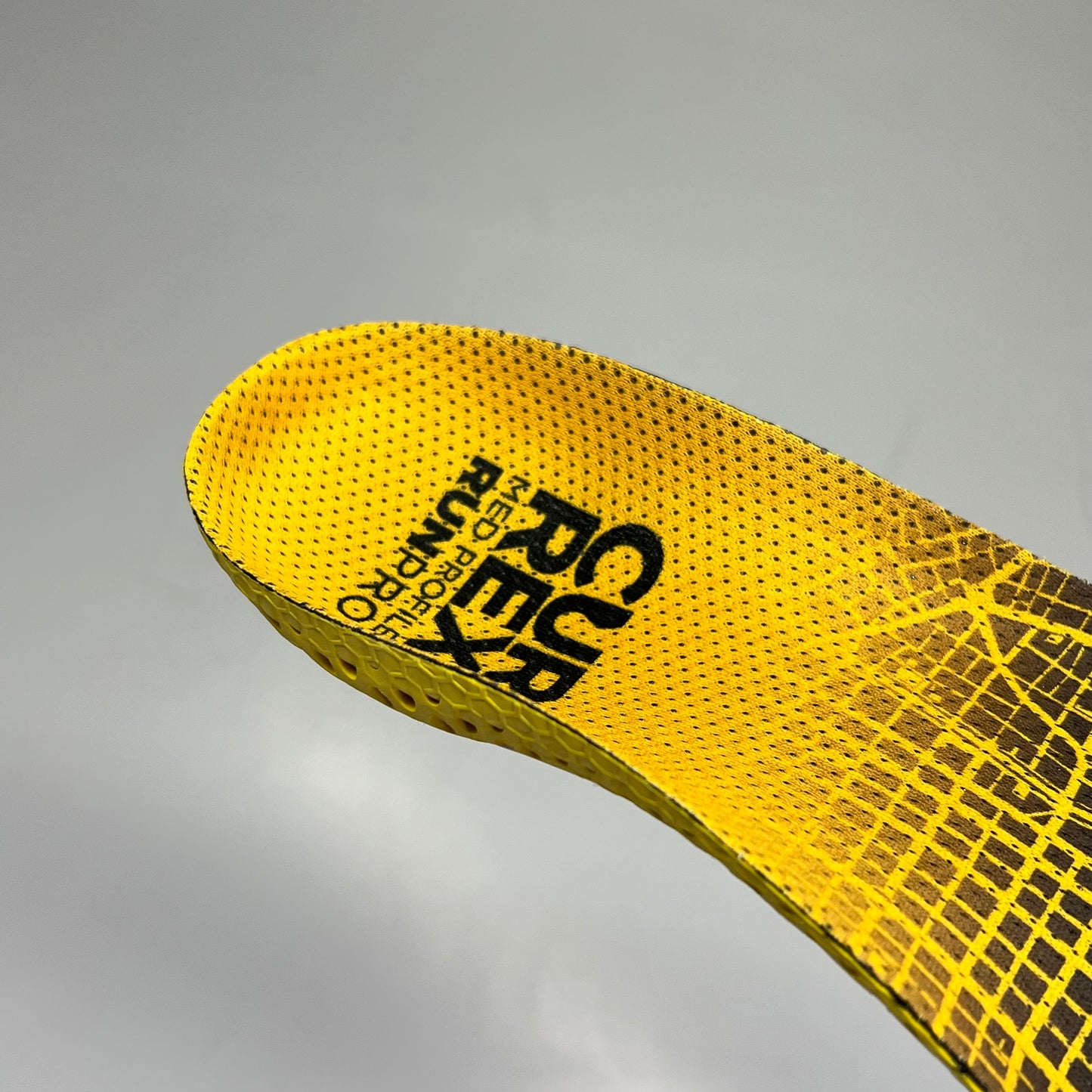 CURREX RunPro Comfort & Support Insole Mens Sz (M) 7-8.5 Black/Yellow 20123-18