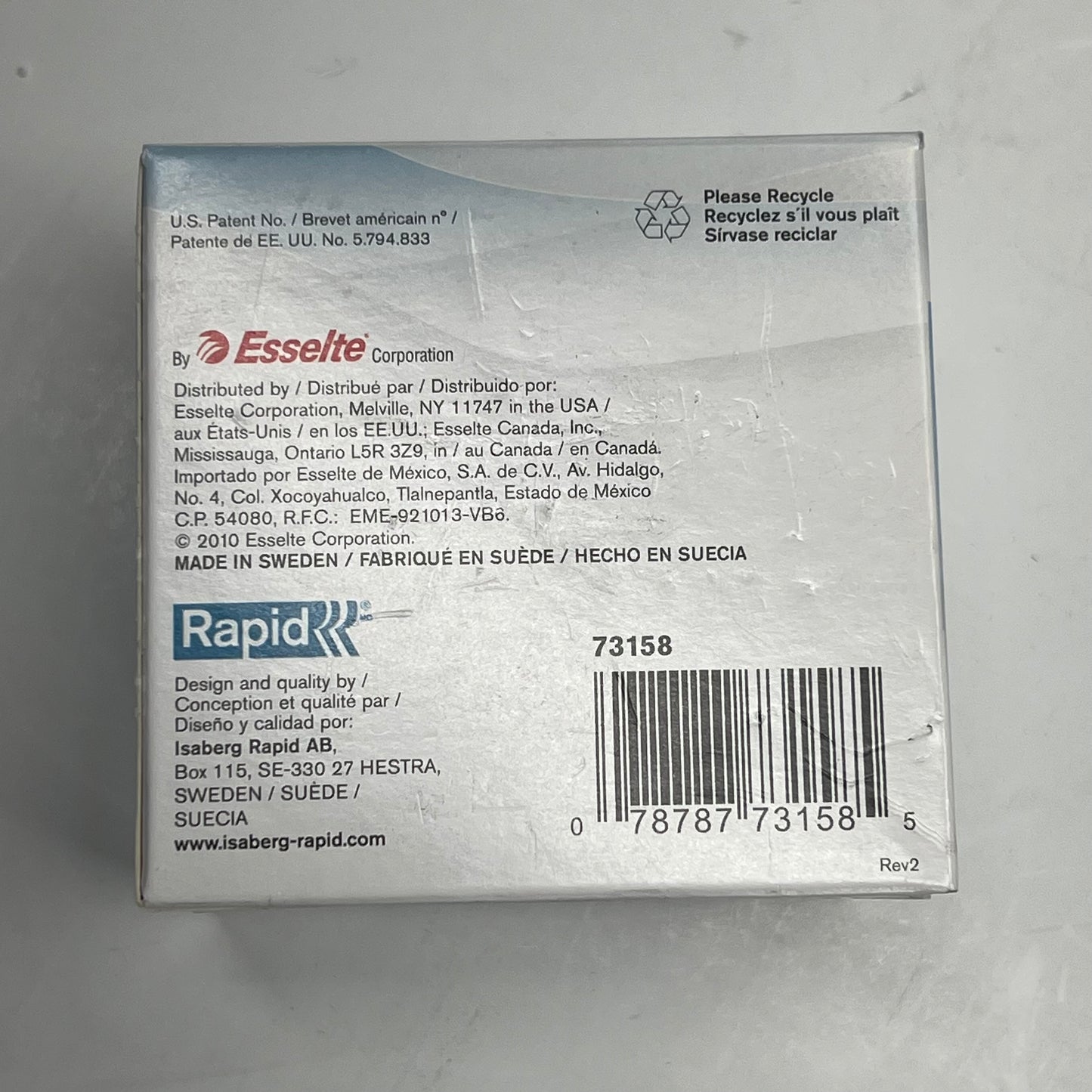 RAPID Special Electric Staple Refill 5050 Cassette 5000 Staples Blue 73158