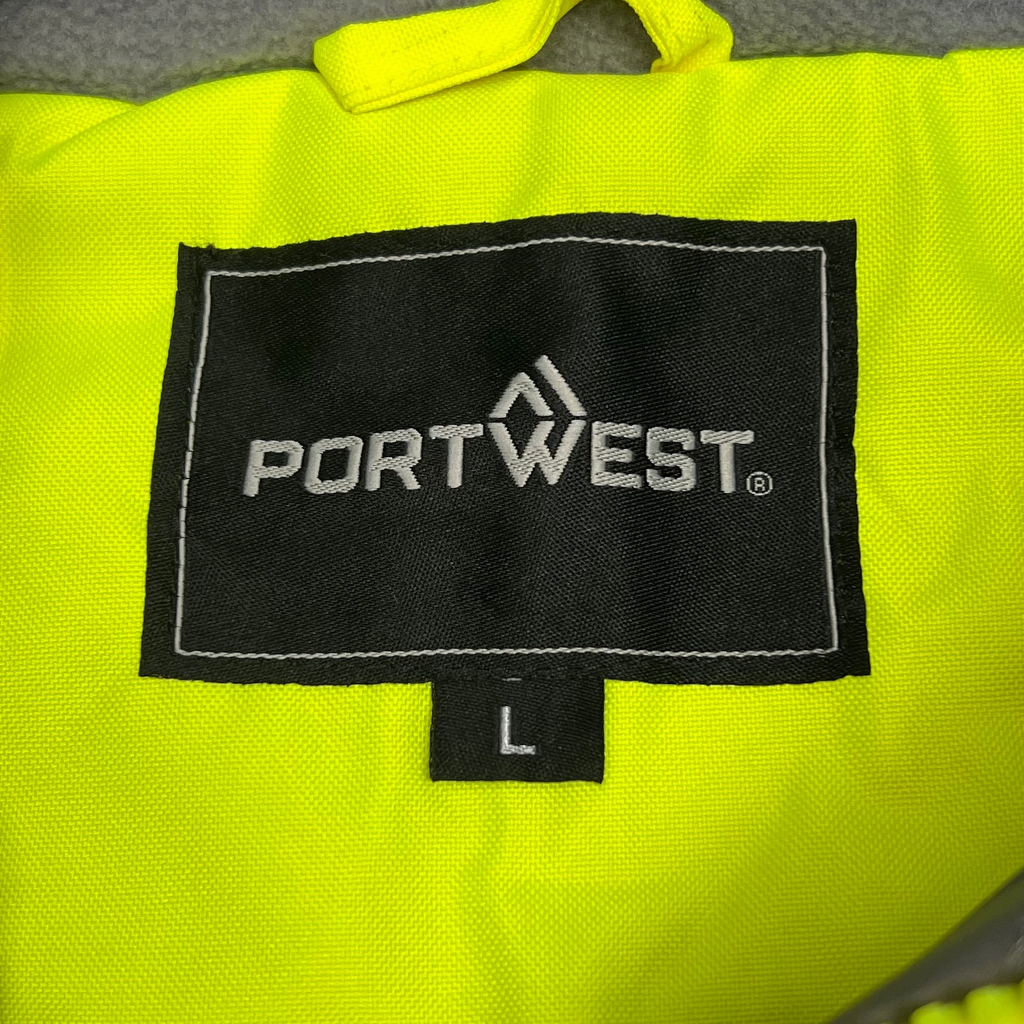 PORTWEST Eco Hi-Viz Winter Jacket/Coat Unisex Sz L Yellow/Reflective EC60