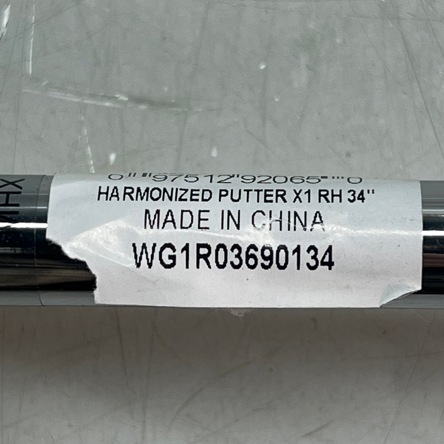 WILSON Harmonized X1 Putter RIGHT Standard Grip 34" Chrome/Grey WG1R03690134