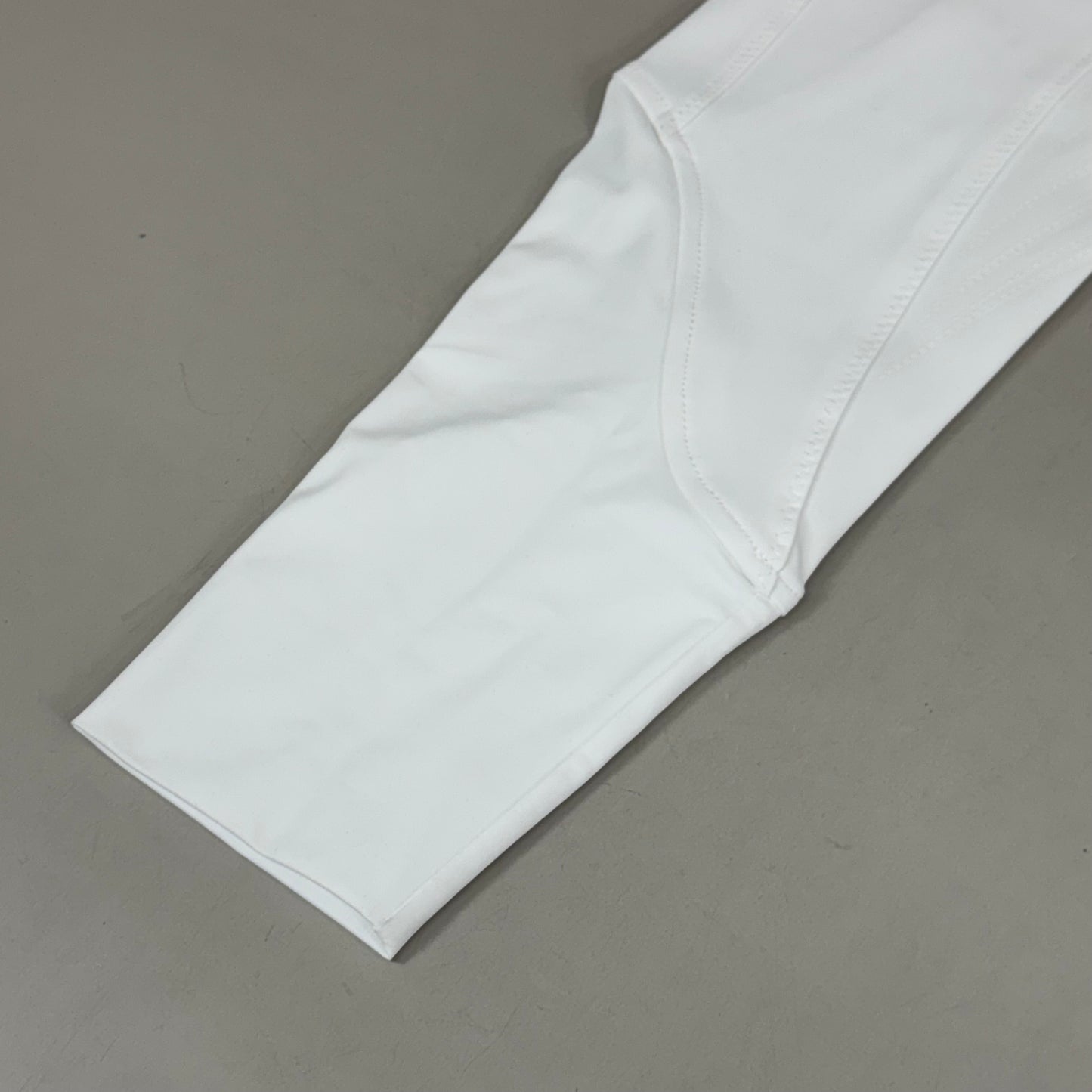 SAMSHIELD Clara Premium Knee Grip Equestrian Pants Women's Sz US 26 White Blazon