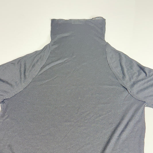 FREE PEOPLE Close To Home Layering Top With Ribbed Texture Sz Xs-Black 101734952