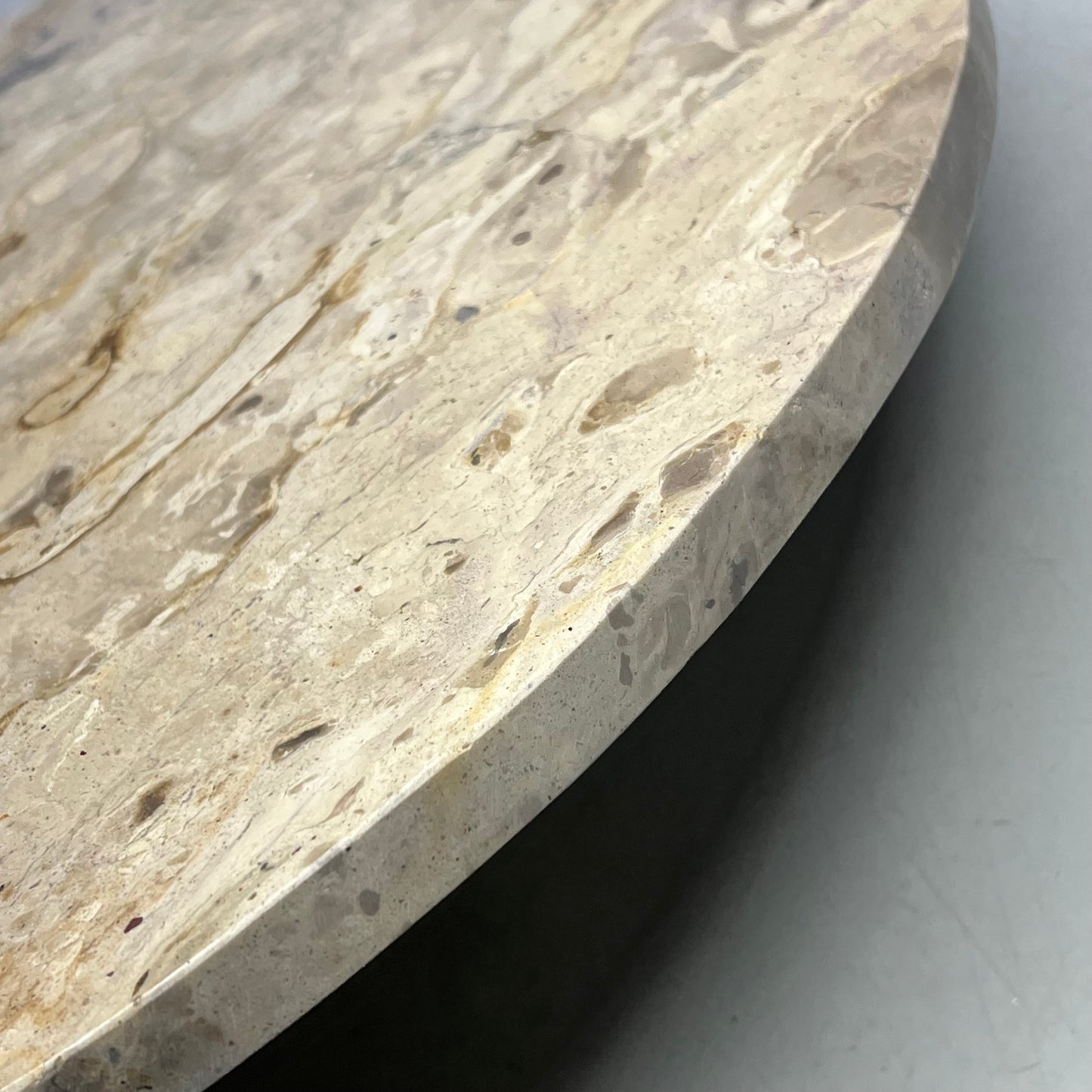 ZA@ CREATIVE CO-OP Round Table Top (NO LEGS) 24" Dia Creme/White