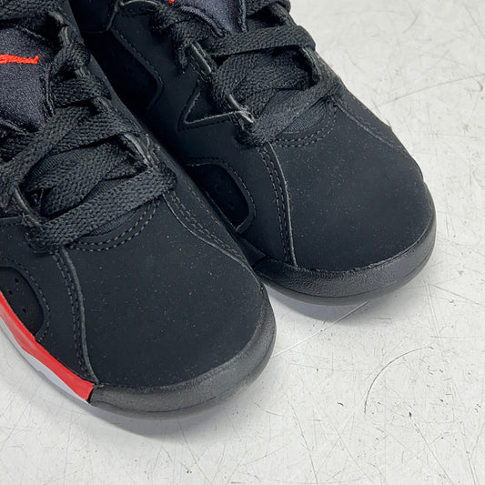 AIR JORDAN Kids Preschool 6 Retro Basketball Shoes Boys Sz 10 5C Black/Crimson