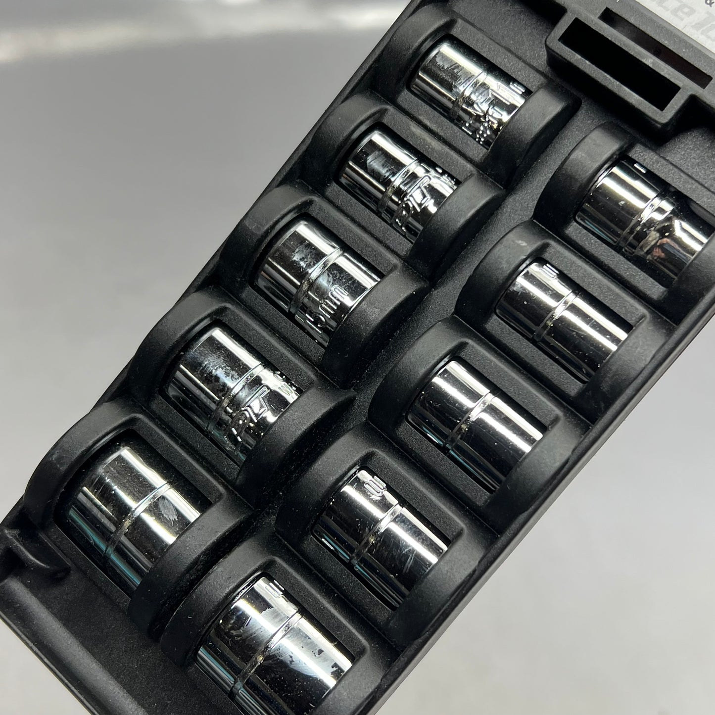 PERFORMANCE TOOL (10 PIECE SET) Metric Socket Set  3/8" 10-19 mm Chrome W38202