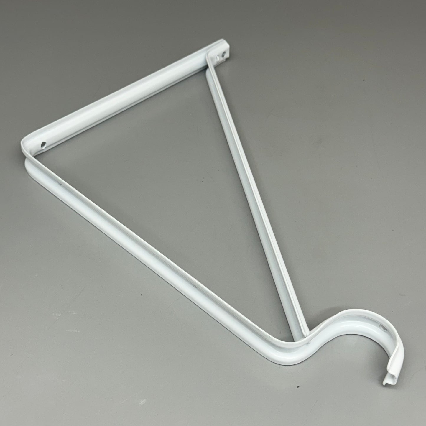 DESIGNHOUSE 3PK Shelf and Rod Bracket 13”Lx9”W Iron White