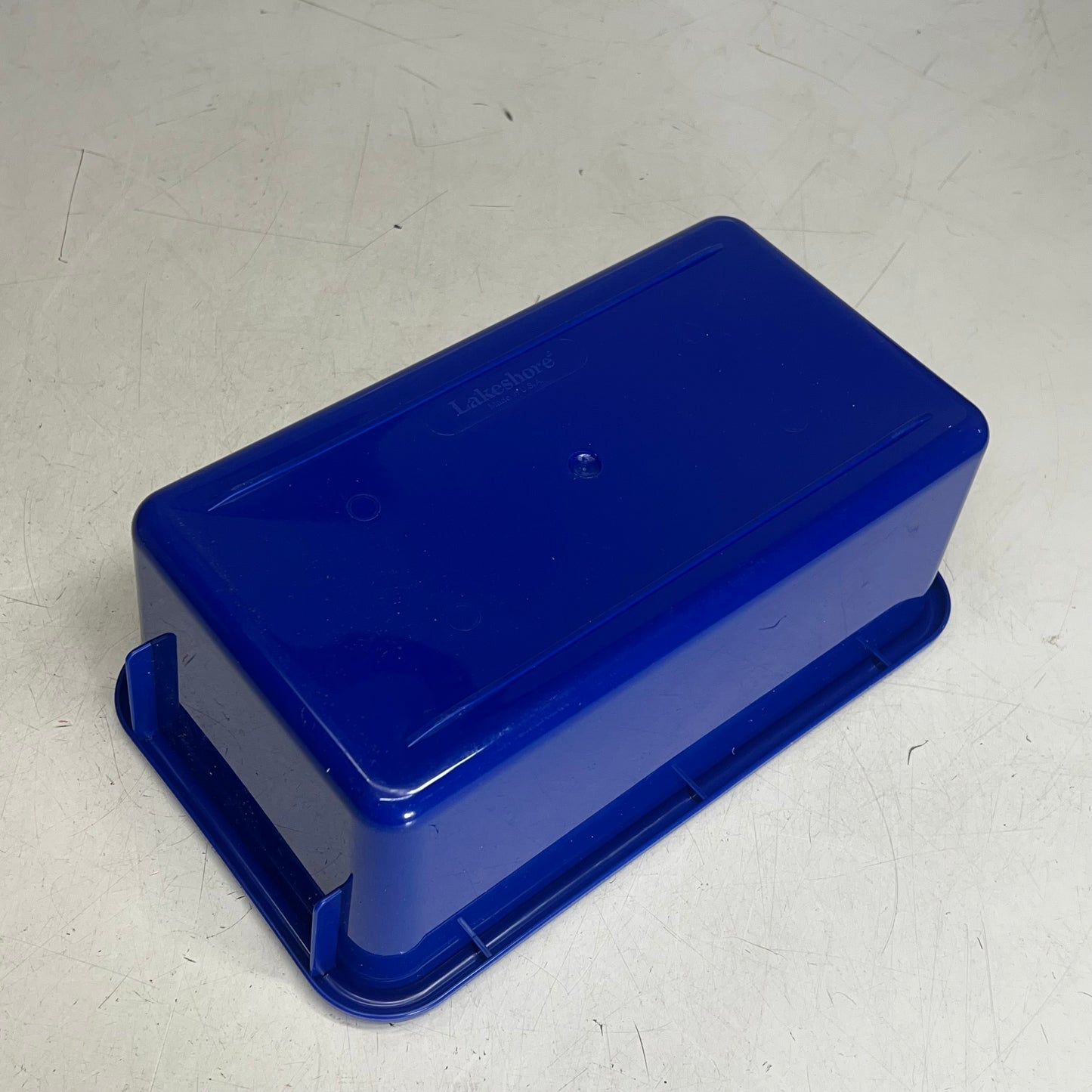 LAKESHORE (9 PACK) Heavy Duty Plastic Handy Storage Box  8"x13 1/4" Blue YB10BU