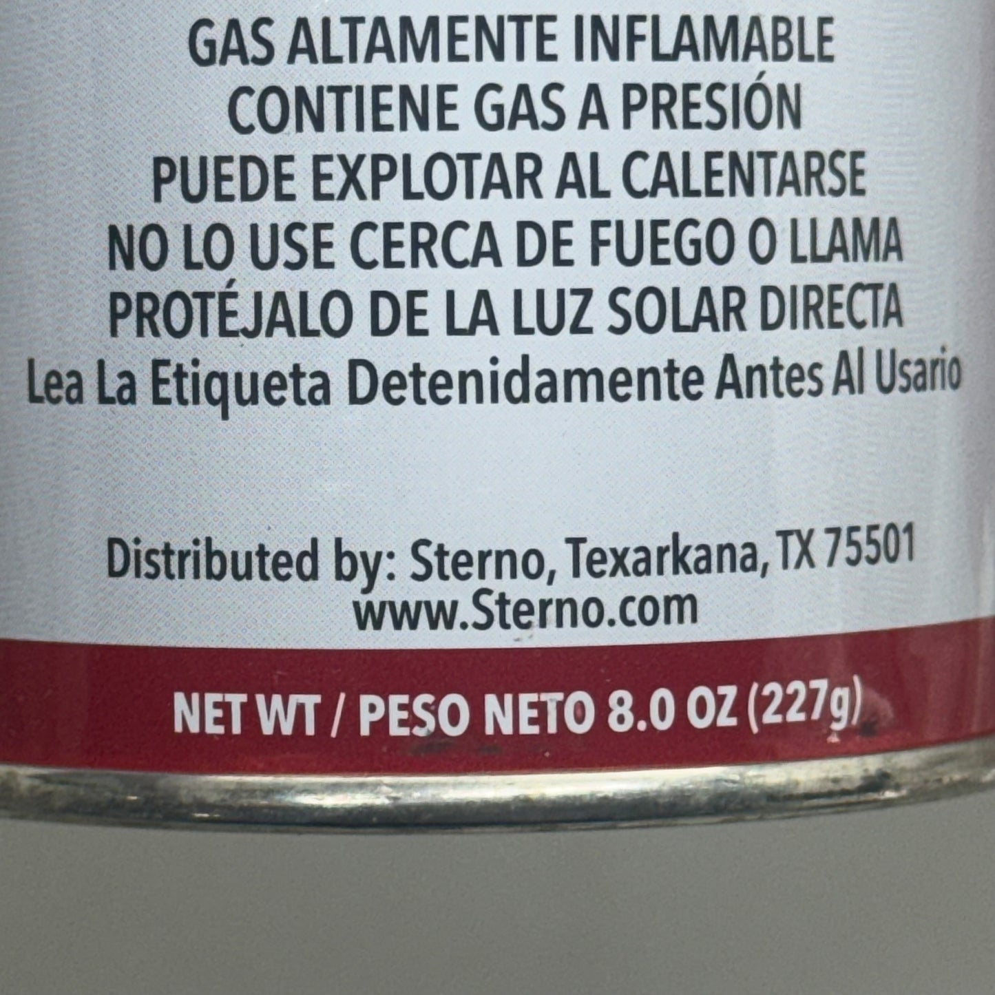 STERNO (6 PACK) Butane Fuel Cartridge 8oz 50162 50130