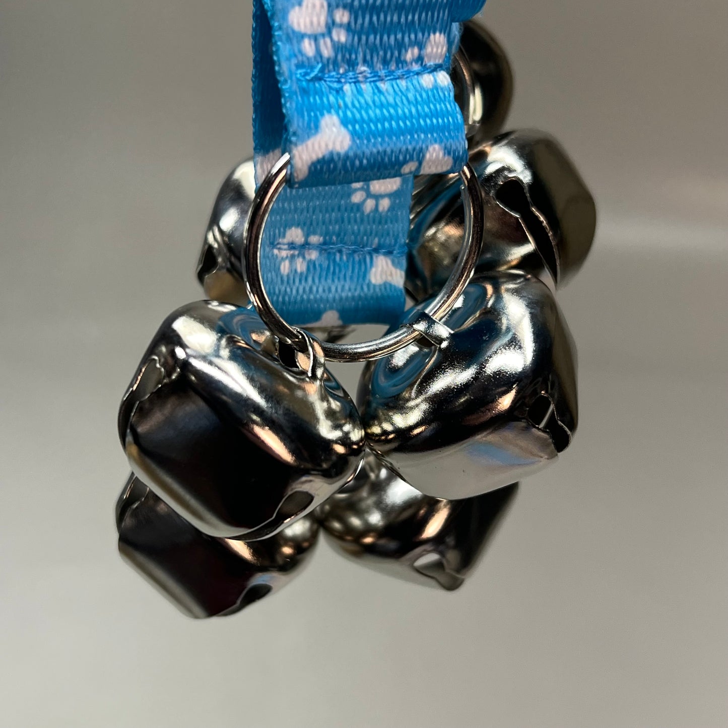 NICE PAWS (2 PACK) Potty Time Bells Easy 3-Step Training Adjustable Length 31"/33" Blue 20735