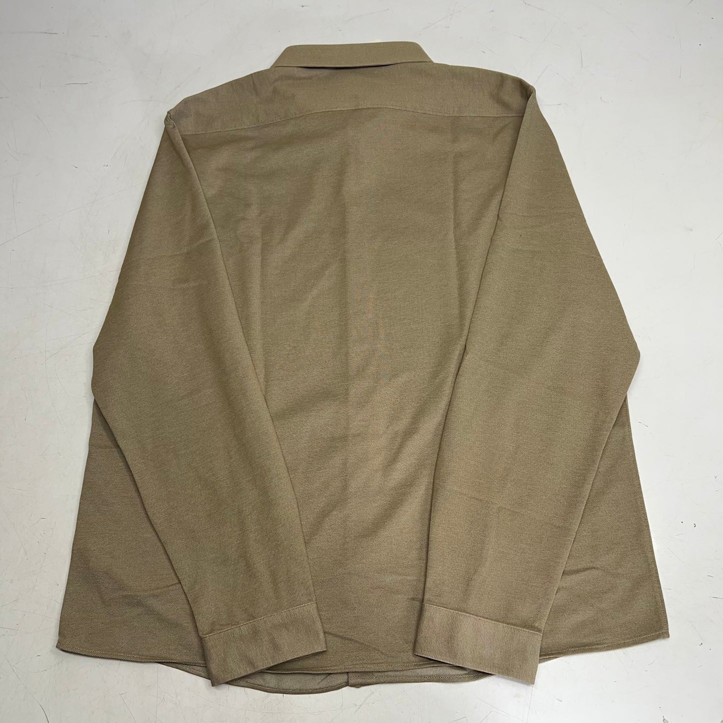 RW & CO Long Sleeve Piqué Knit Shirt Collared Men's Sz XXL Kangaroo 489093