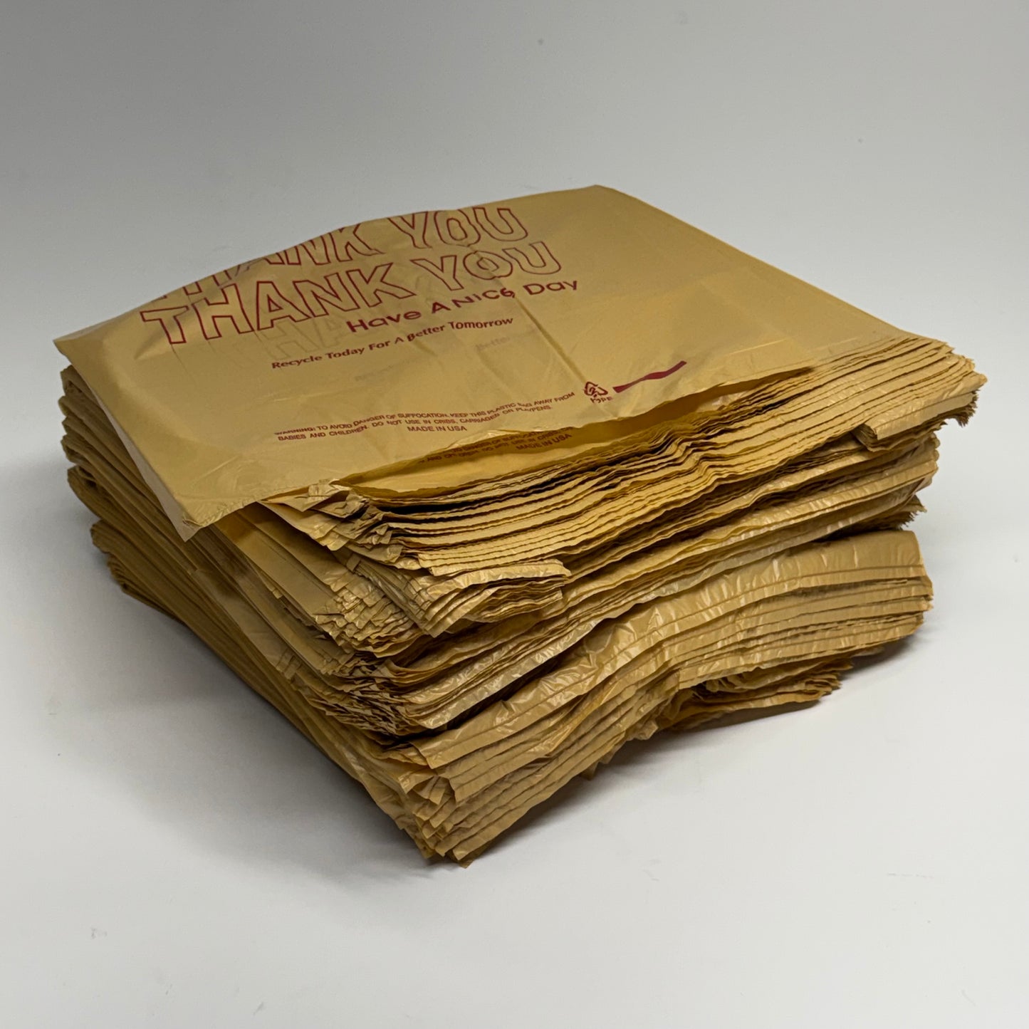 ZA@ THANK YOU (1000 Bags) Grocery Bags, Light Brown (New Other, Distressed Box)