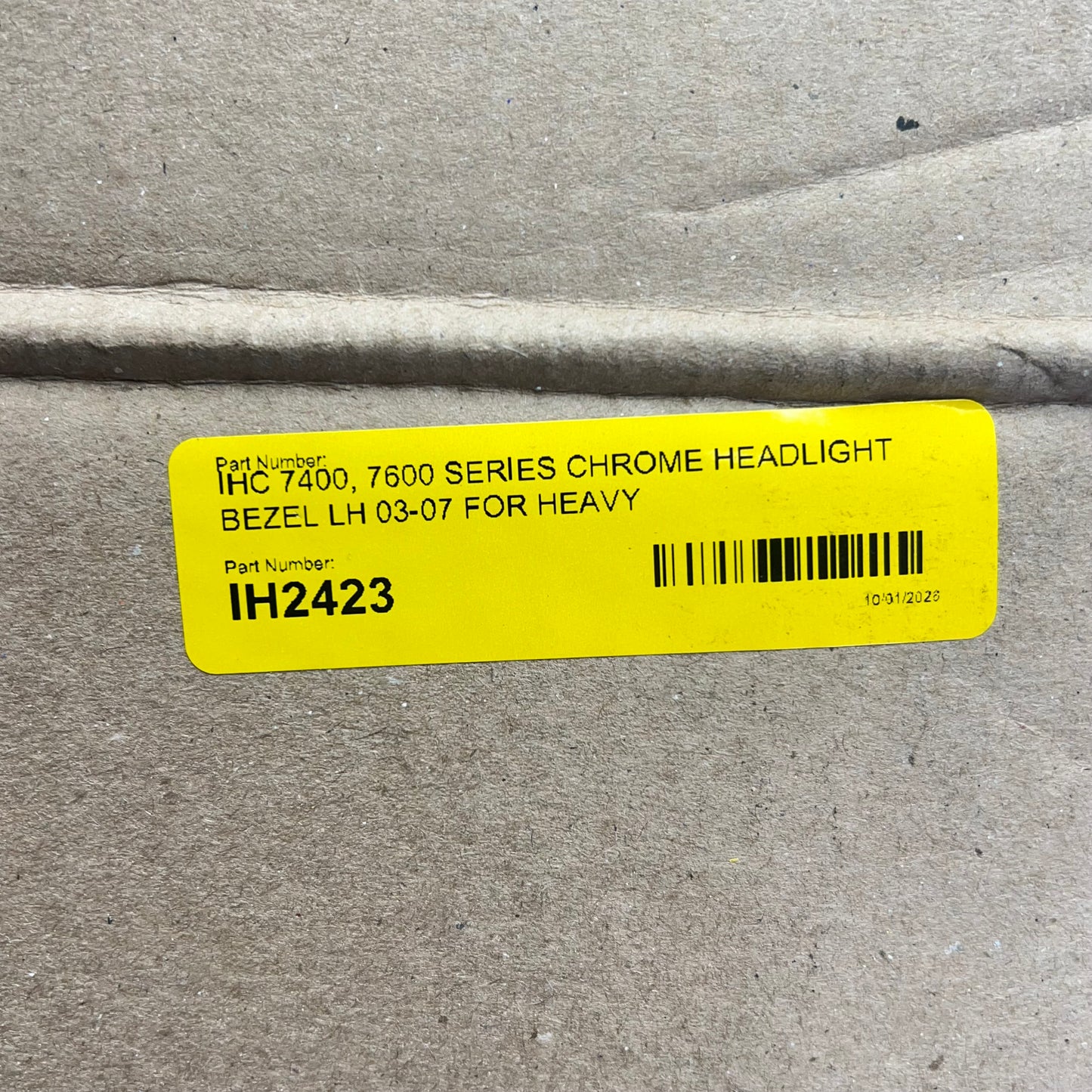 IHC 7400, 7600 Series Headlight Bezel Lh 07 International 7600 Truck IH2423