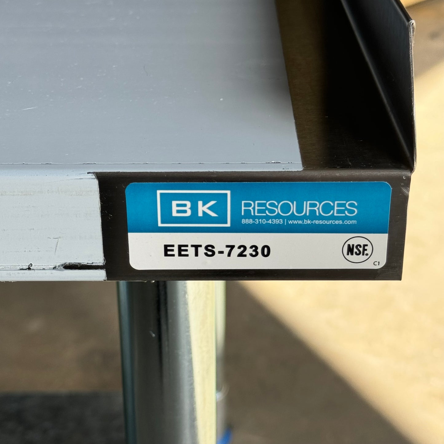 BK RESOURCES Equipment Steel Table EETS-2430 72”Lx25”Hx30 1/2”W Steel