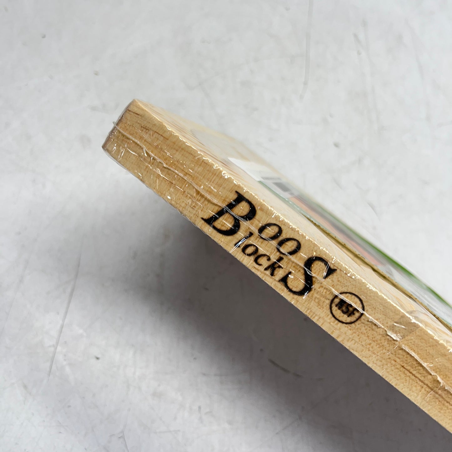 JOHN BOOS Cutting Board Thick Edge Grain Grooved 16"W X 10"D X 1-1/4" Tan