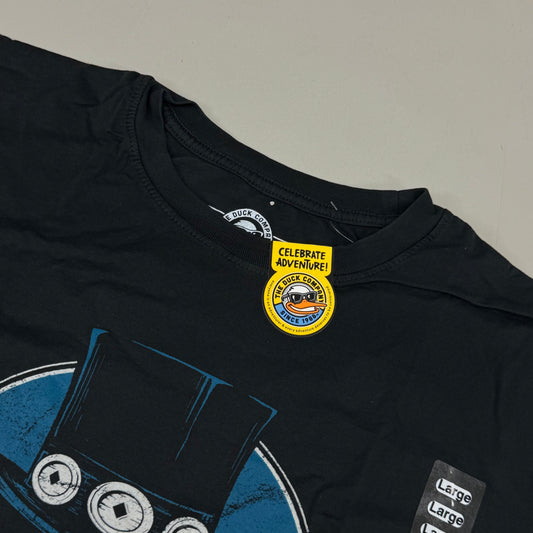 THE DUCK COMPANY Welcome To The Jungle Kalahari T-Shirt Adult Large Black,Blue,Yellow