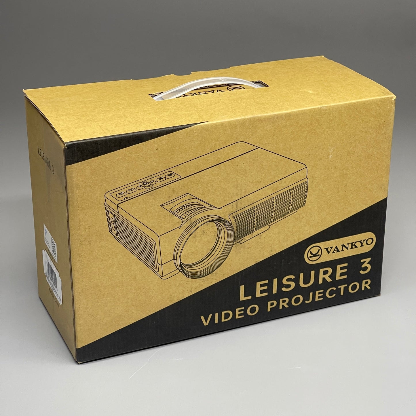 ZA@ VANKYO Leisure 3 Video Projector 480p HDMI/USB 8"W x 6.25"L White D