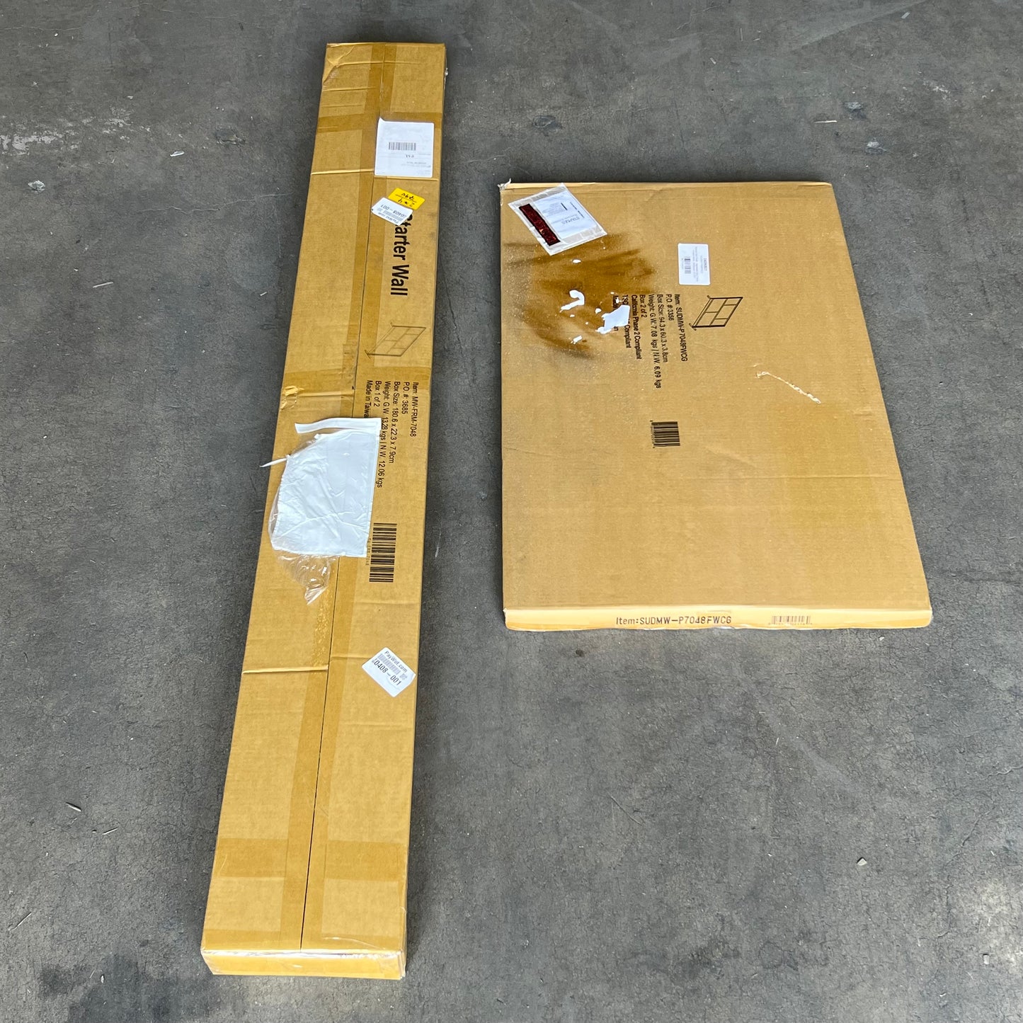 GLOBAL INDUSTRIAL (2 Boxes) Luxor Modular Room Divider Wall System 70 x 48 Grey 24596802