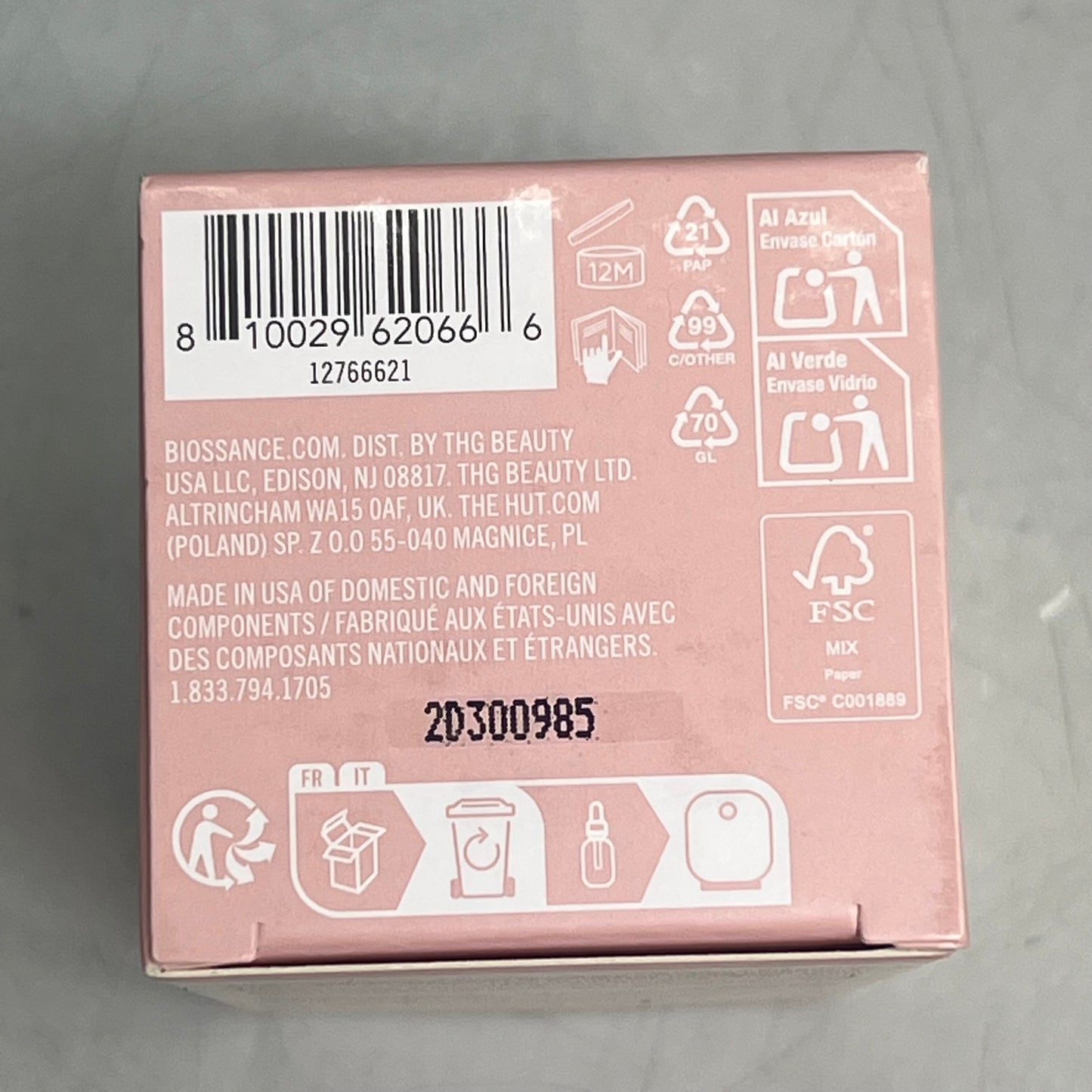 BIOSSANCE Squalene + Vitamin C Rose Oil For Skin Radiance & Suppleness 1 fl oz