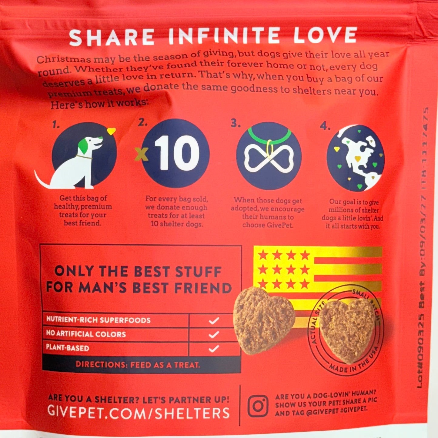 GIVEPET (3 PACK) Muttcracker Premium Dog Treats Soft Baked 6 oz BB 09/27