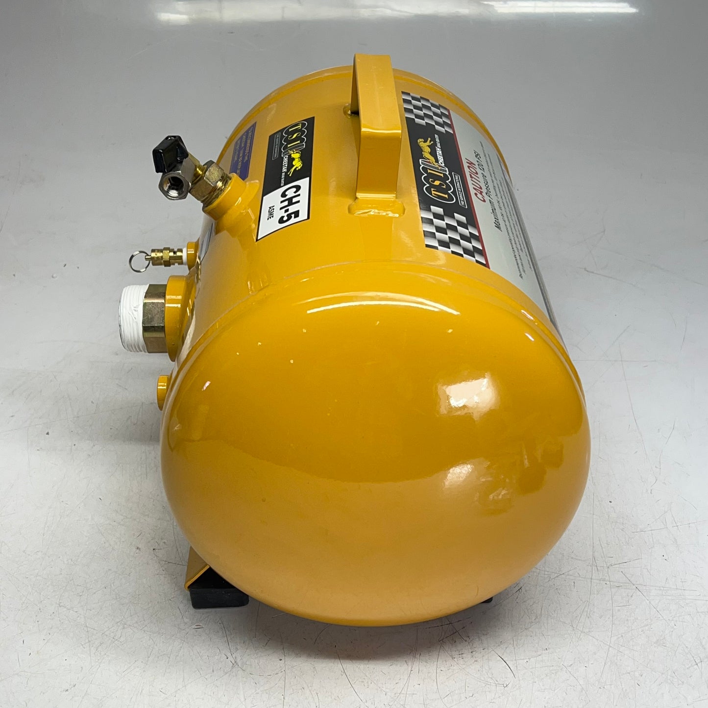 TSI Cheetah Bead Seater Steel 5 Gal ASME Certified 1-1/2″ tank Opening CH-5