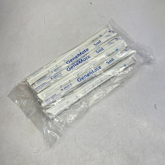GENE MATE (50 PACK) Serological Pipettes Individually Wrapped 5ml Clear P-28375