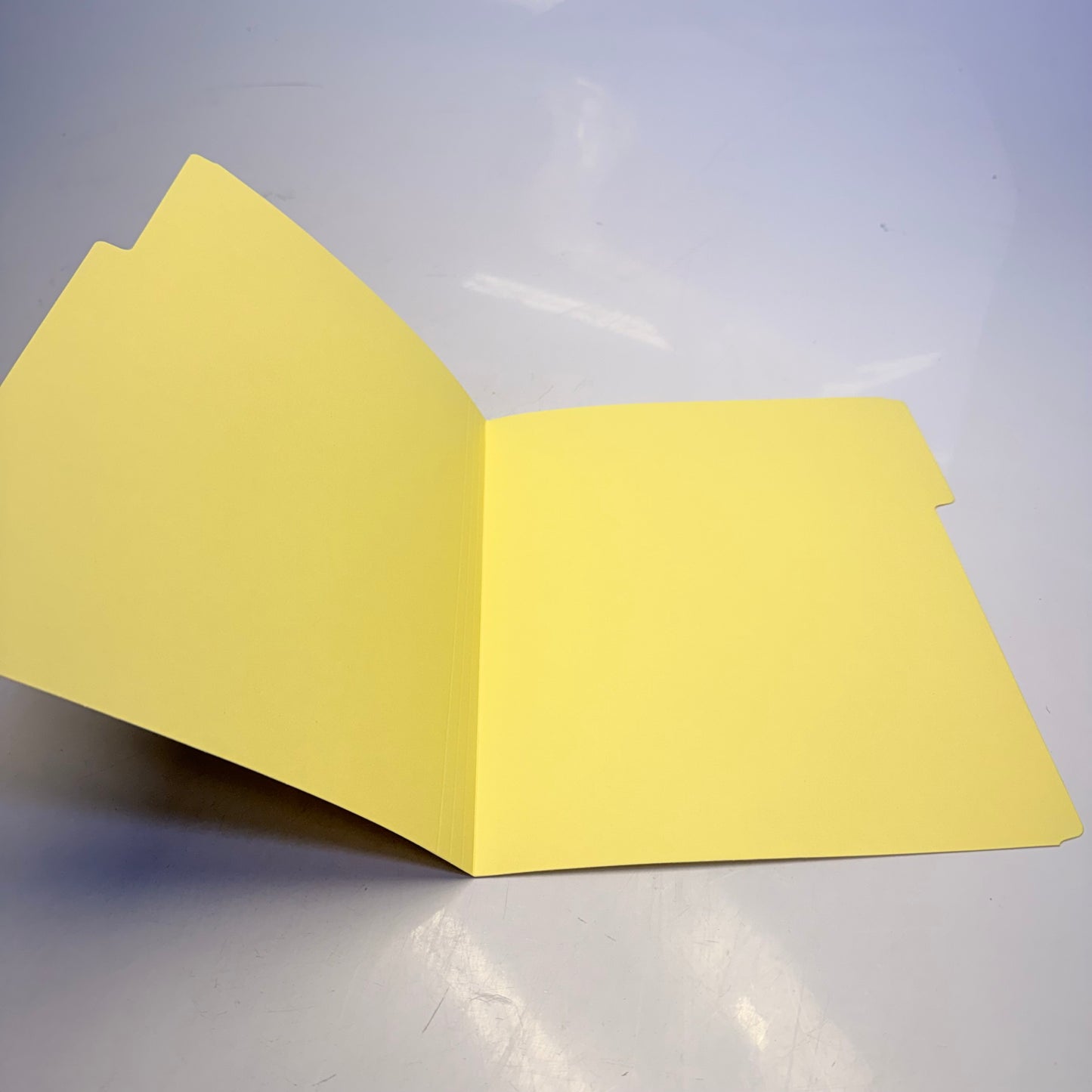 STAPLES (2 PACK, 100 Count Ea) 3 - Tab File Folders Letter Size Yellow ST224535