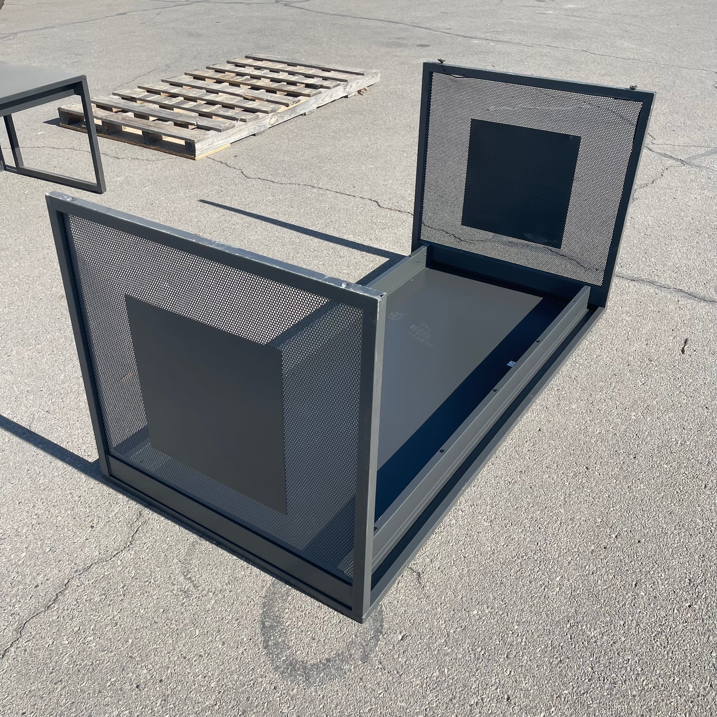 ZA@ UNBRANDED Roll Out Metal Shelving/Tables (AS-IS)