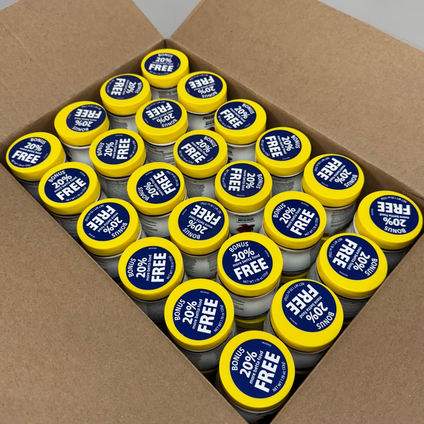 AQUEON (48 PACK) Betta Color Enhancing Pellets Food for Daily Feeding .95 oz