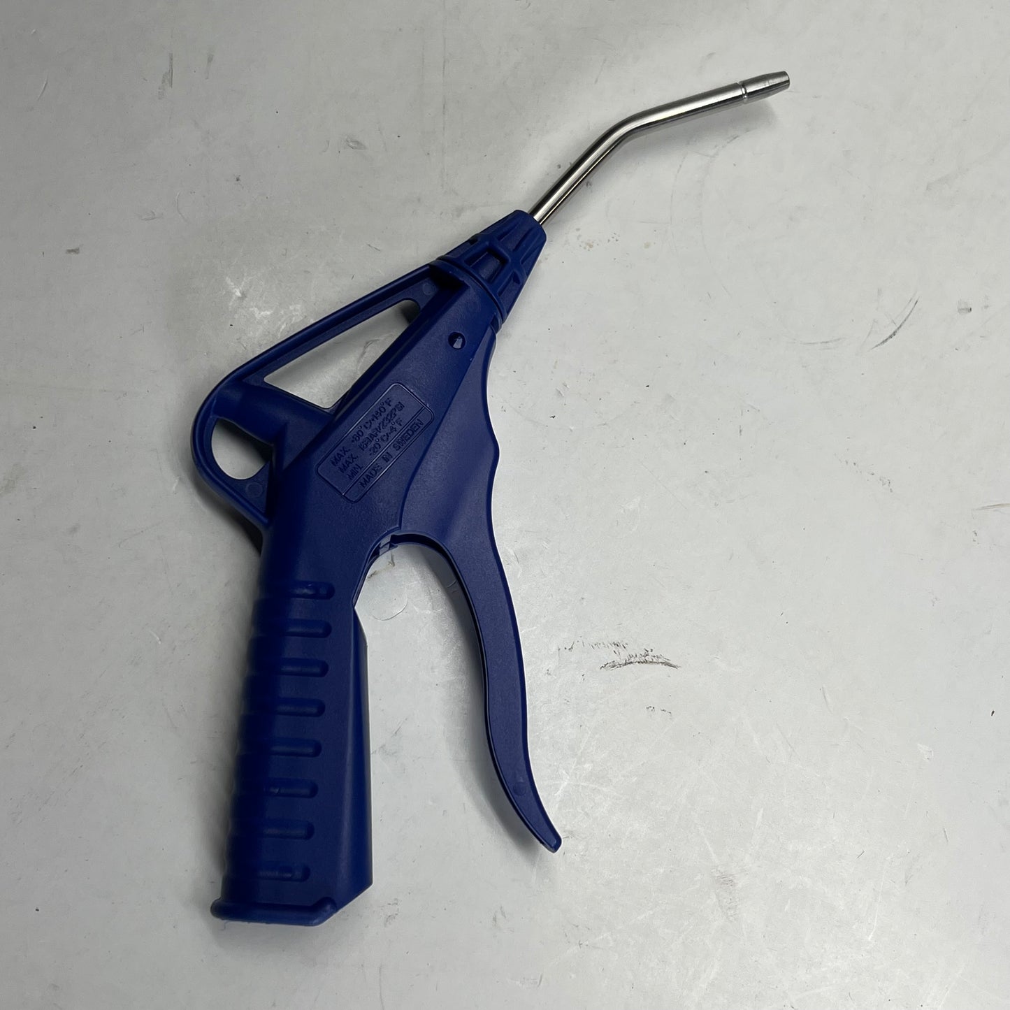 ZA@ BLUE POINT Blow Gun Pistol Grip Bent Flex Tube 10-1/4″  Blue YA1050B