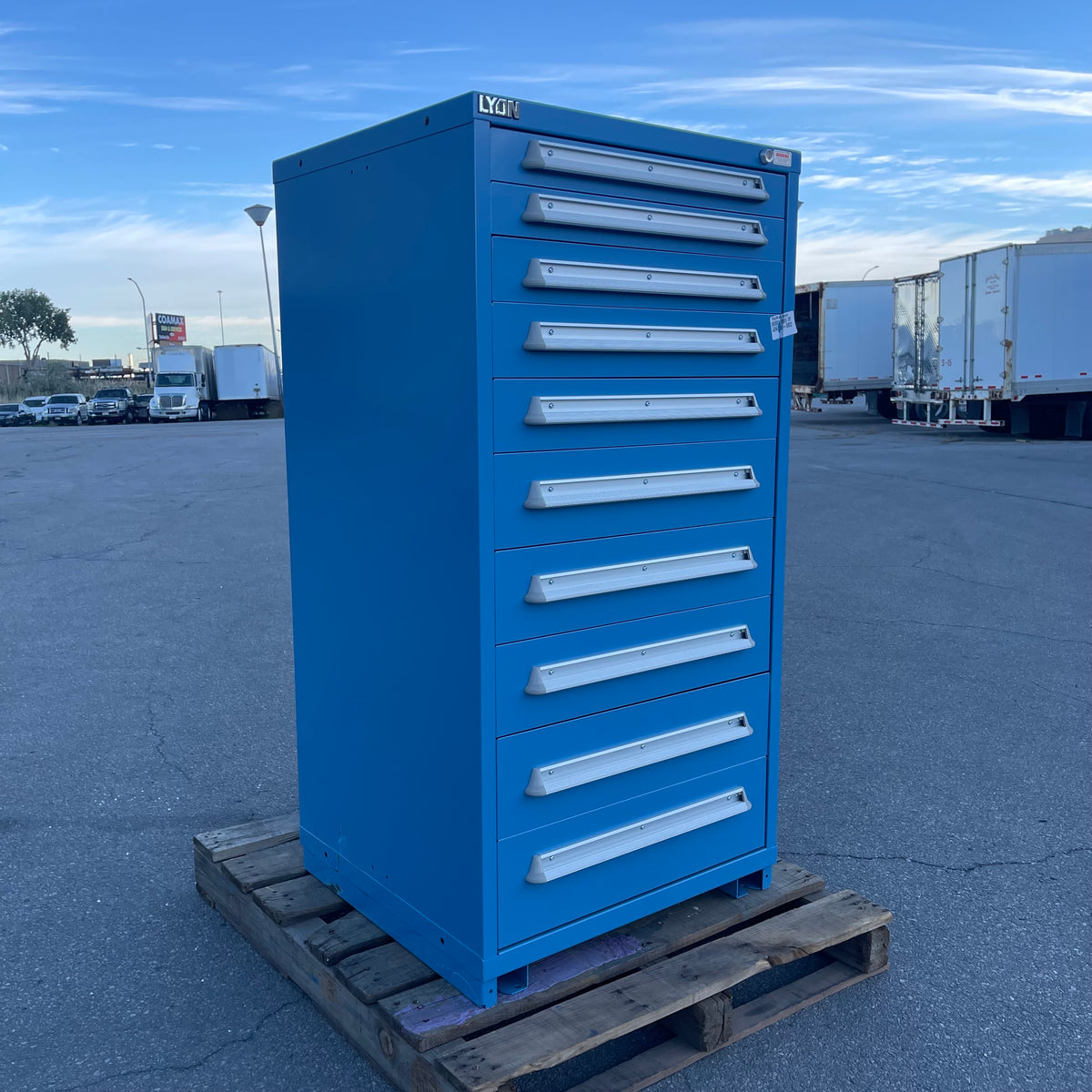 LYON Modular Drawer Cabinet 59"x30"x28" Blue