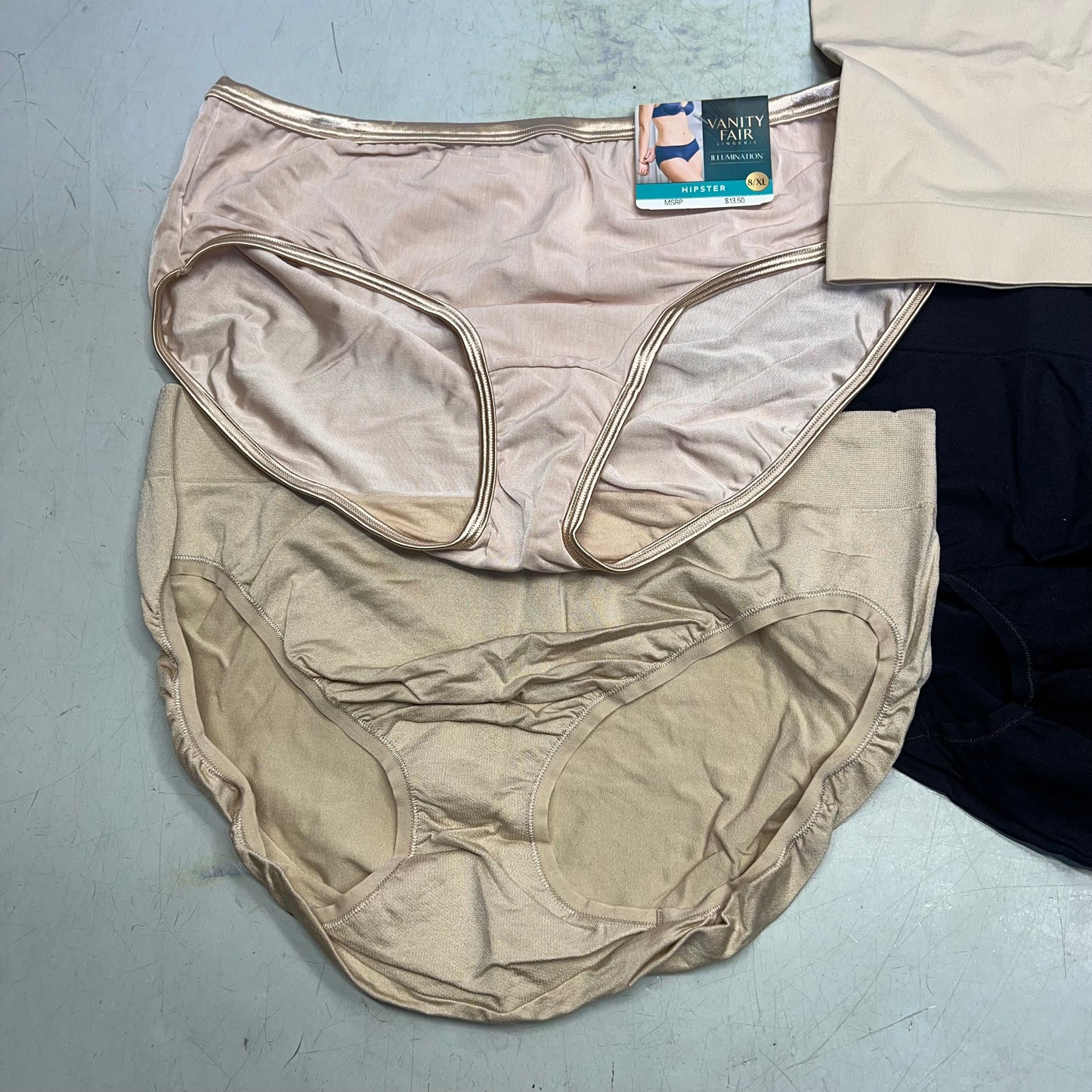 ZA@ VANITY FAIR Lot Of Assorted Bras, Tummy Control Tank Tops & Underwear Women's Varity of Sizes Tan/Black