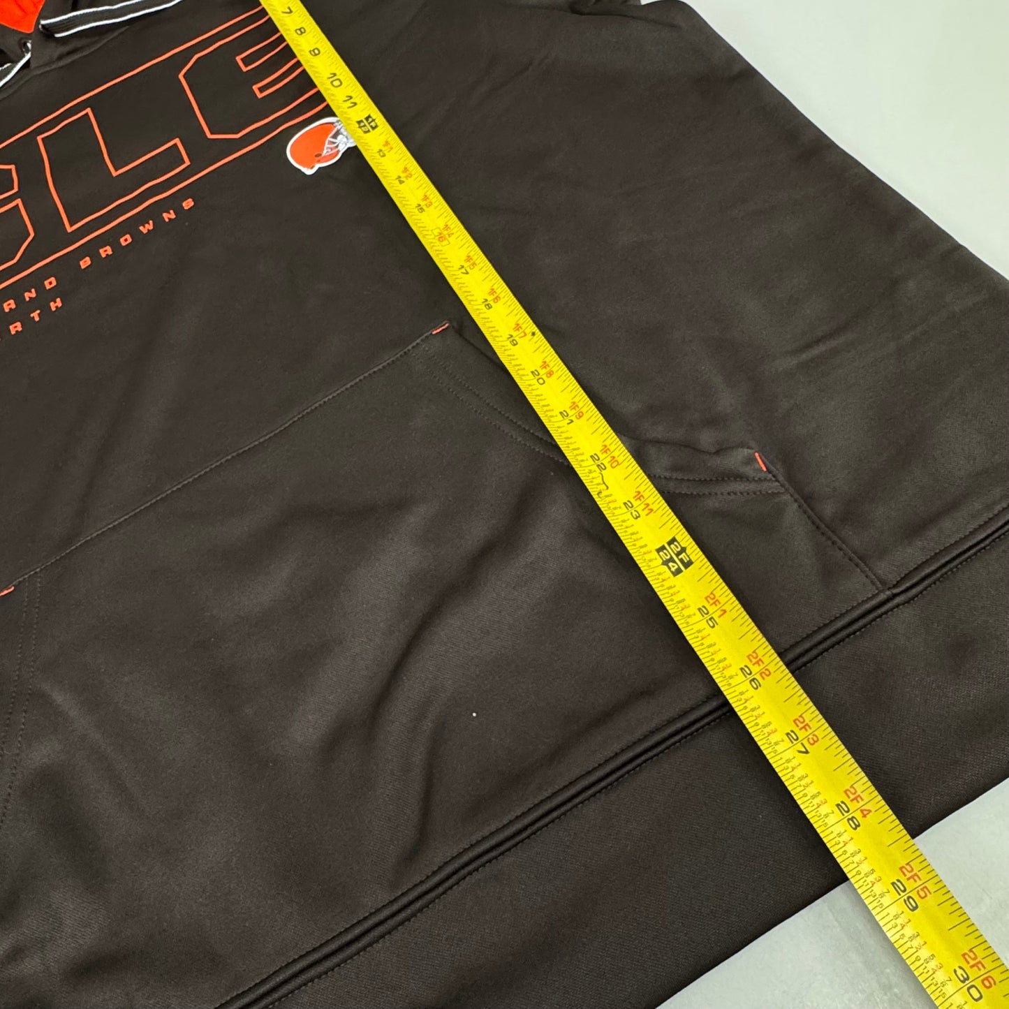 NFL Cleveland Browns Hoodie AFG North Sweatshirt Pullover XL Brown 1802967