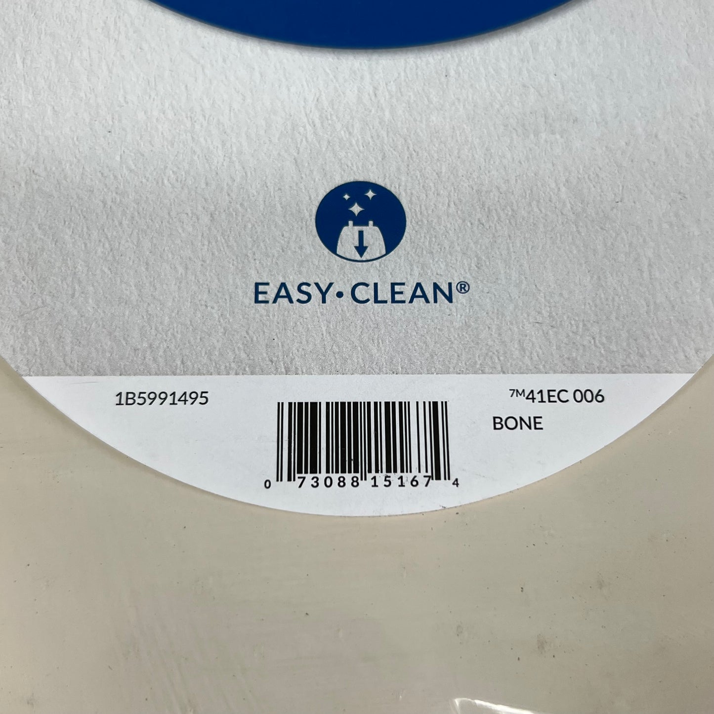 BEMIS Cameron Round Bone Enameled Wood Toilet Seat 17.5" x 14.5" Bone