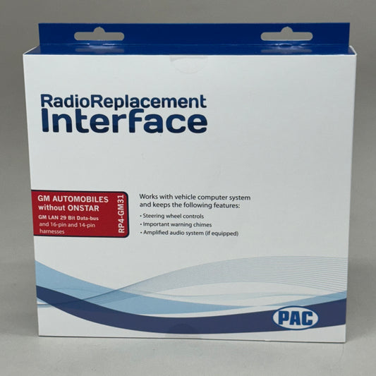 PAC Radio Replacement Interface SWC Interface Pre-Loaded 12Volt Mirco-B RP4-GM31