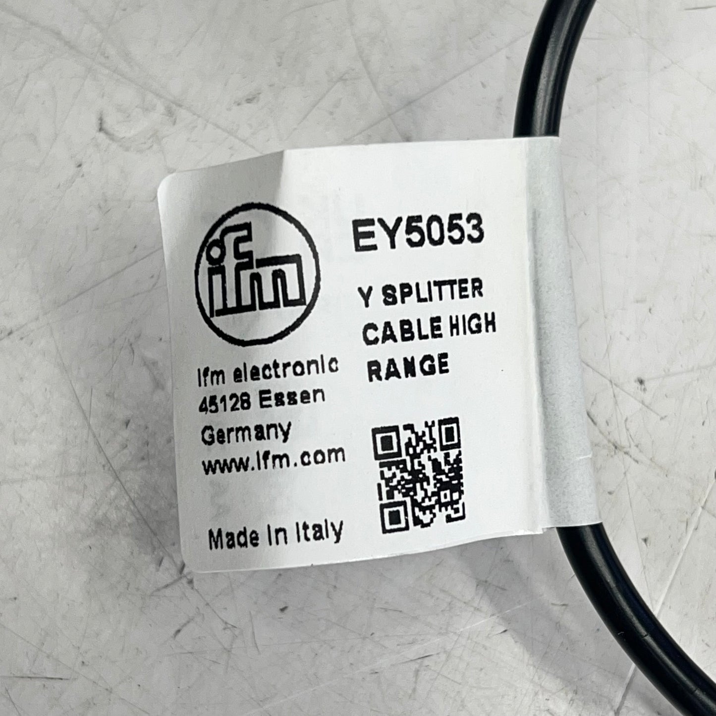 IFM Electronics Y Splitter Cable High Range Wide Operate Temp Range 24DC EY5053