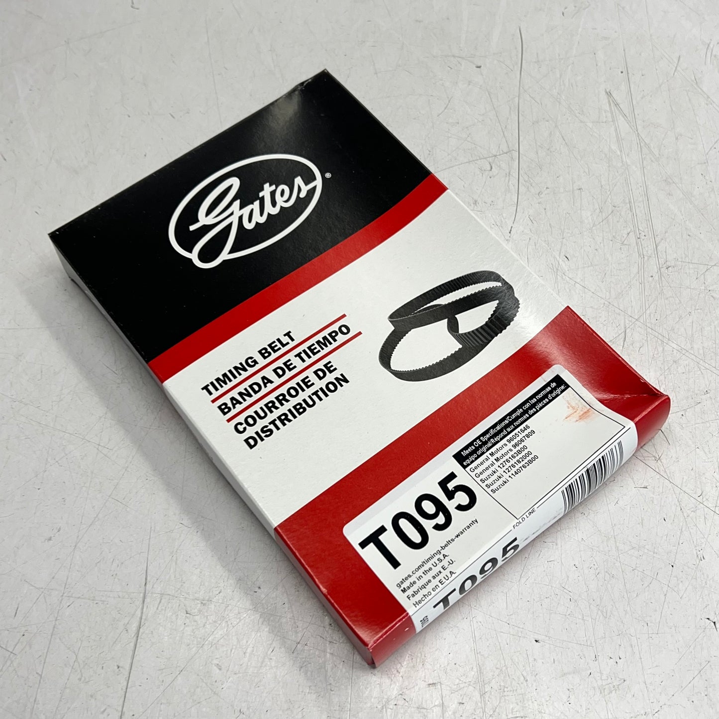 GATES Power Grip Timing Belt for Chevrolet & Suzuki  89 Teeth 33.375" L T095