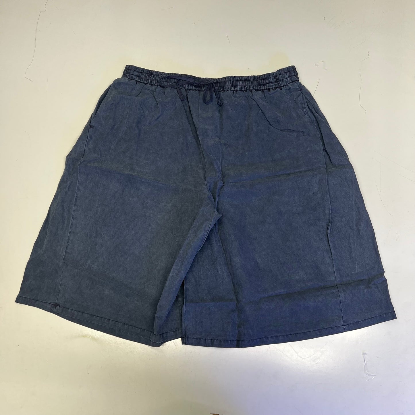 FREE PEOPLE Sidra Set Halter Top & Knee Shorts Women's Sz S India Ink 98363328