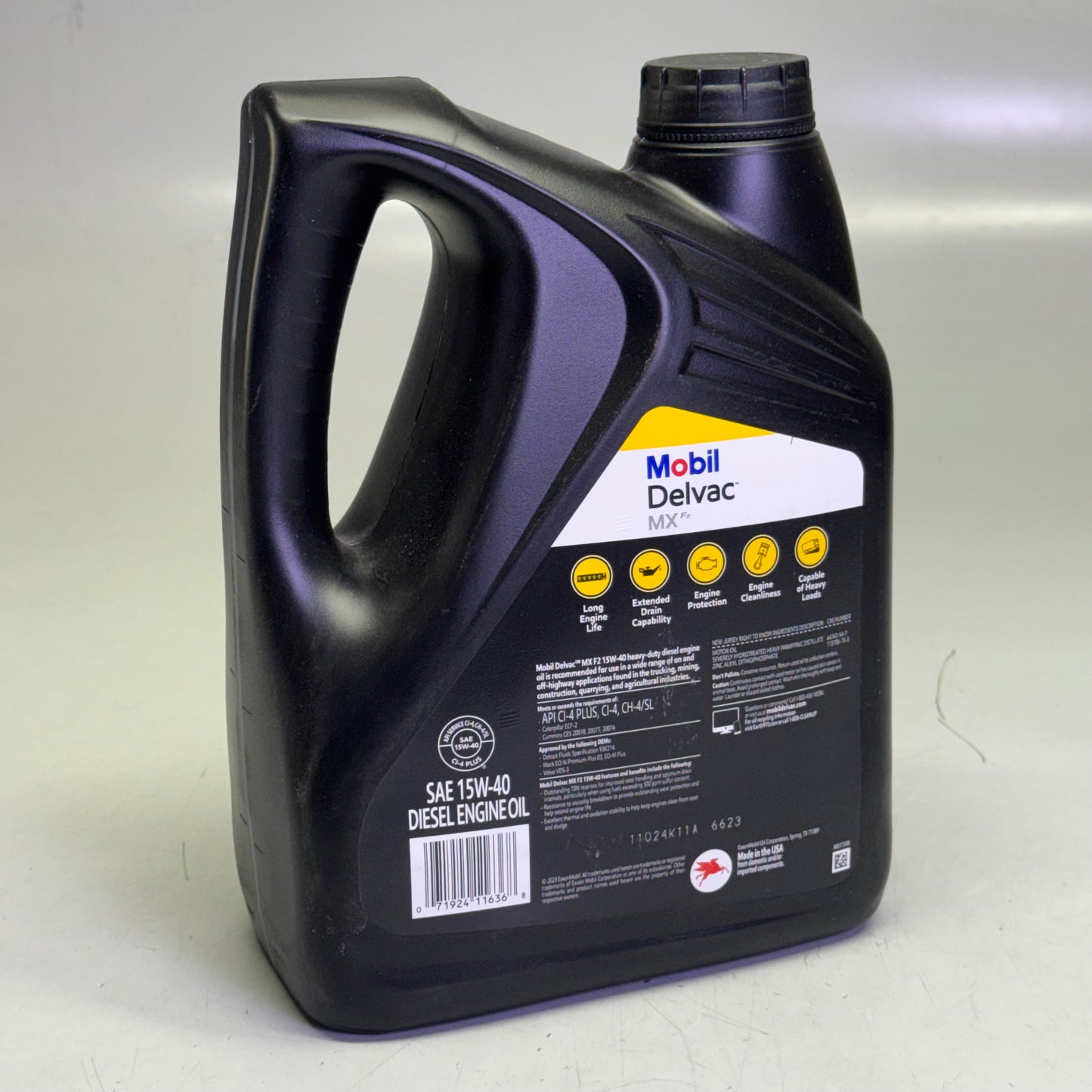 MOBIL DELVAC MX F2 15W-40 For On & Off-Highway Protection 1 Gal. API CI-4 PLUS
