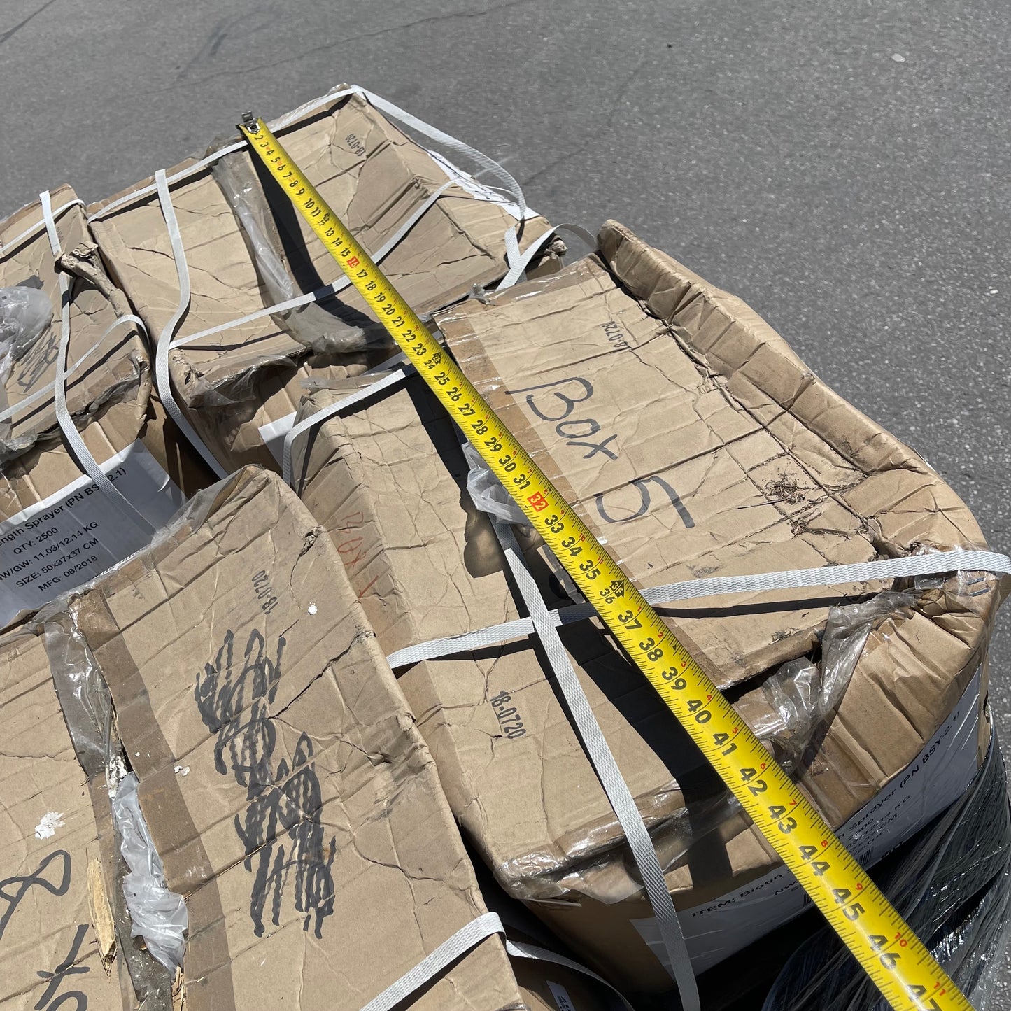 ZA@ Pallet of BIOTIN Strength Sprayer Lid White 50x37x37 CM (New)