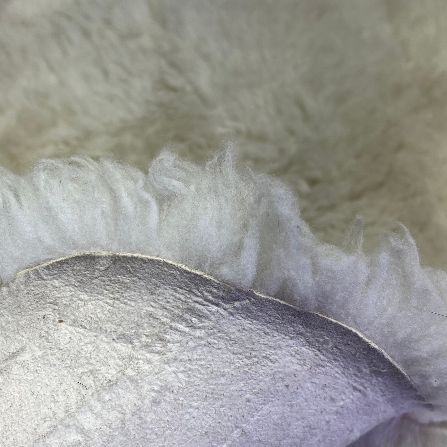 Natural Sheep Skin Area Rug 68"x42" White (Used)