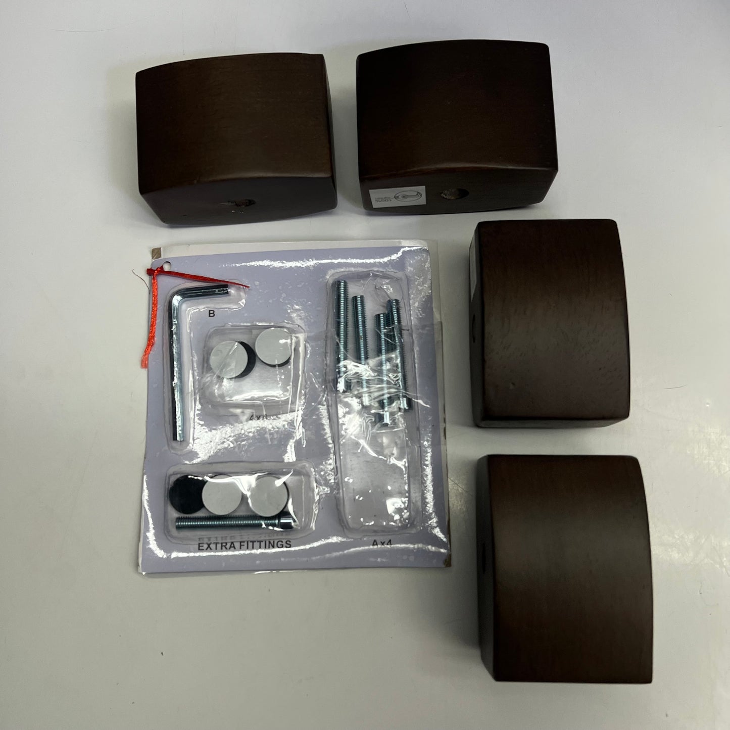 ZA@ VKNOW Modern Round Wooden Tray Ottoman W/ Storage 29.5"x29.5"x16" Grey/ Brown VK413BEI