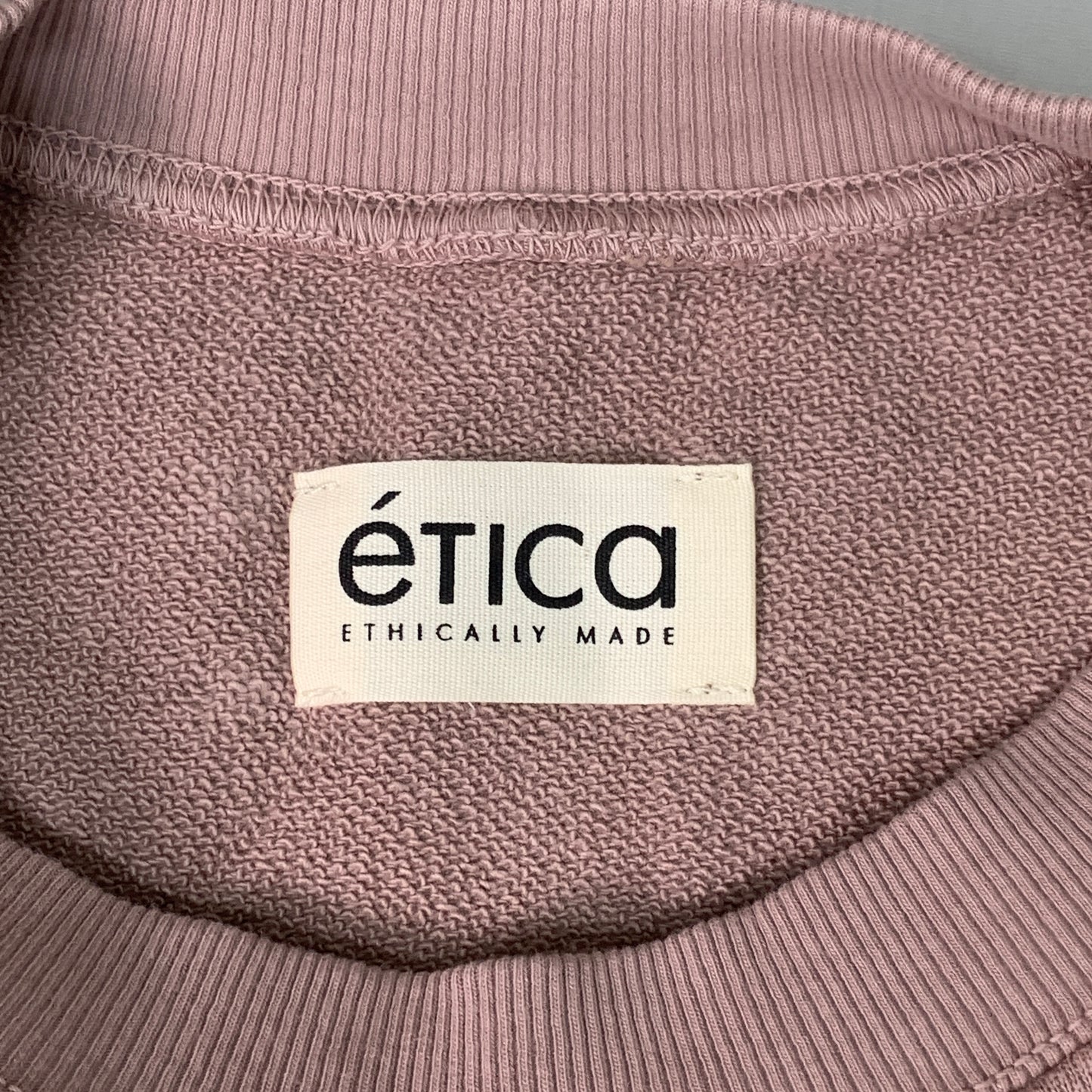 ETICA Viola Sweatshirt Dress Pleated Drop Shoulder Wood Rose Size Large EW174415
