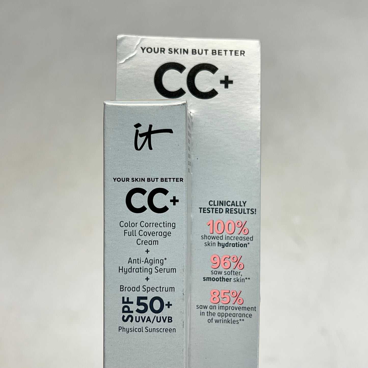 IT COSMETICS CC+ Cream Full Coverage Correcting Foundation W/Spf 50+.406oz Tan