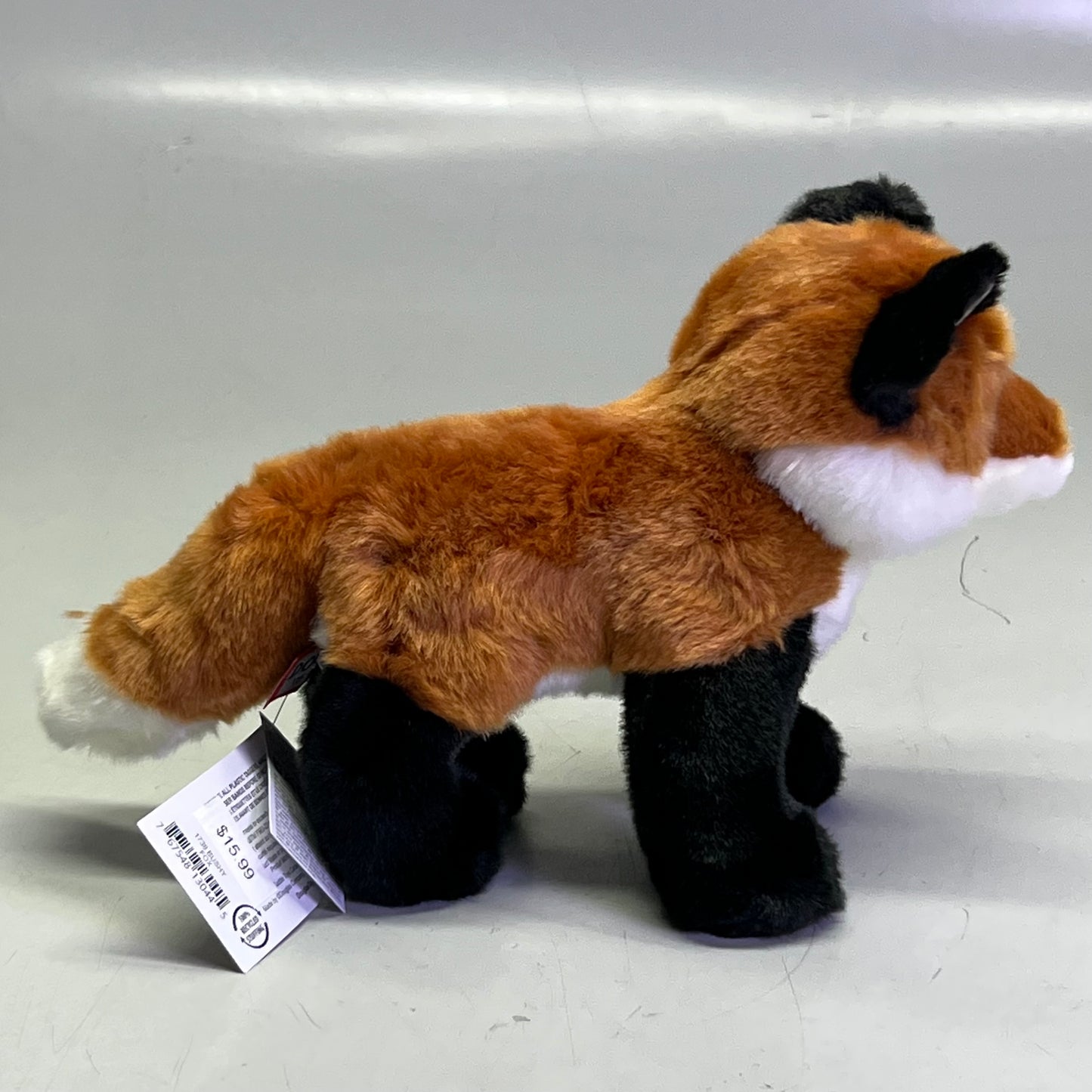 DOUGLAS Bushy Red Fox Plush Stuffed Animal 11"L x 7"H Brown & White 1738