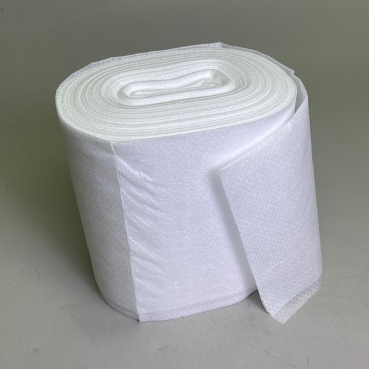MEDLINE (6 ROLLS, 110 Wipes/Roll) Dry Disposable Cleaning Wipes 12”x 12” White EVS70111R2