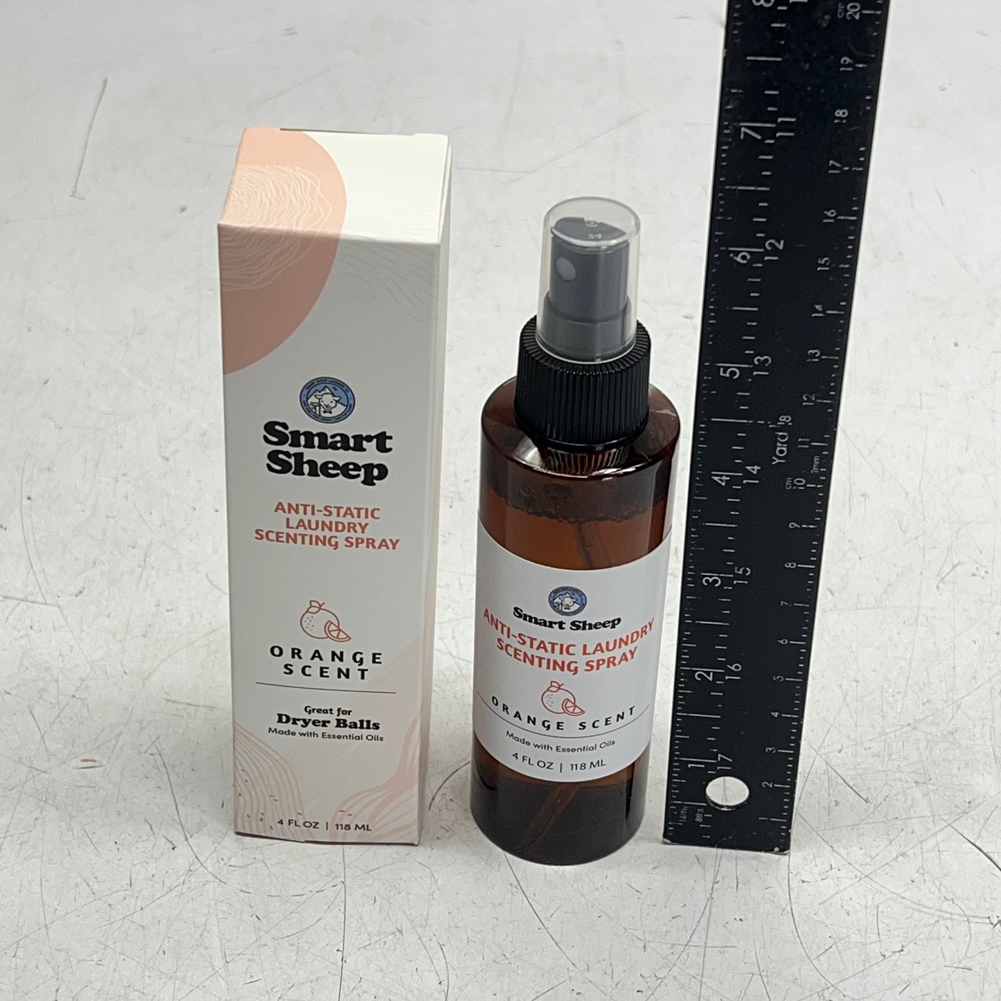 SMART SHEEP (2 PACK) Anti-static Orange Scent Spray W/ Essential Oil 4 fl oz