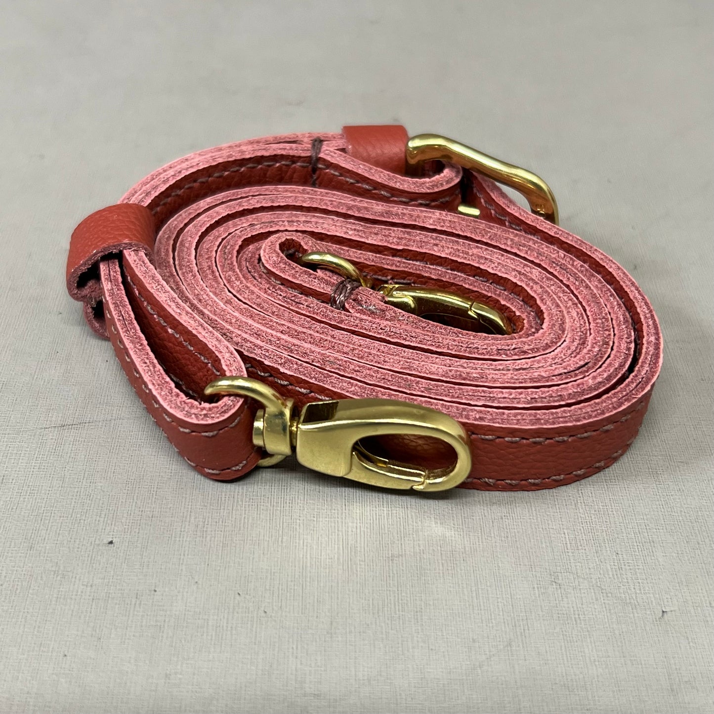 PARKER CLAY Limited Edition Napa Handbag W/ Removable Strap 12"x9"x6", 5" Handle Drop Wine Red