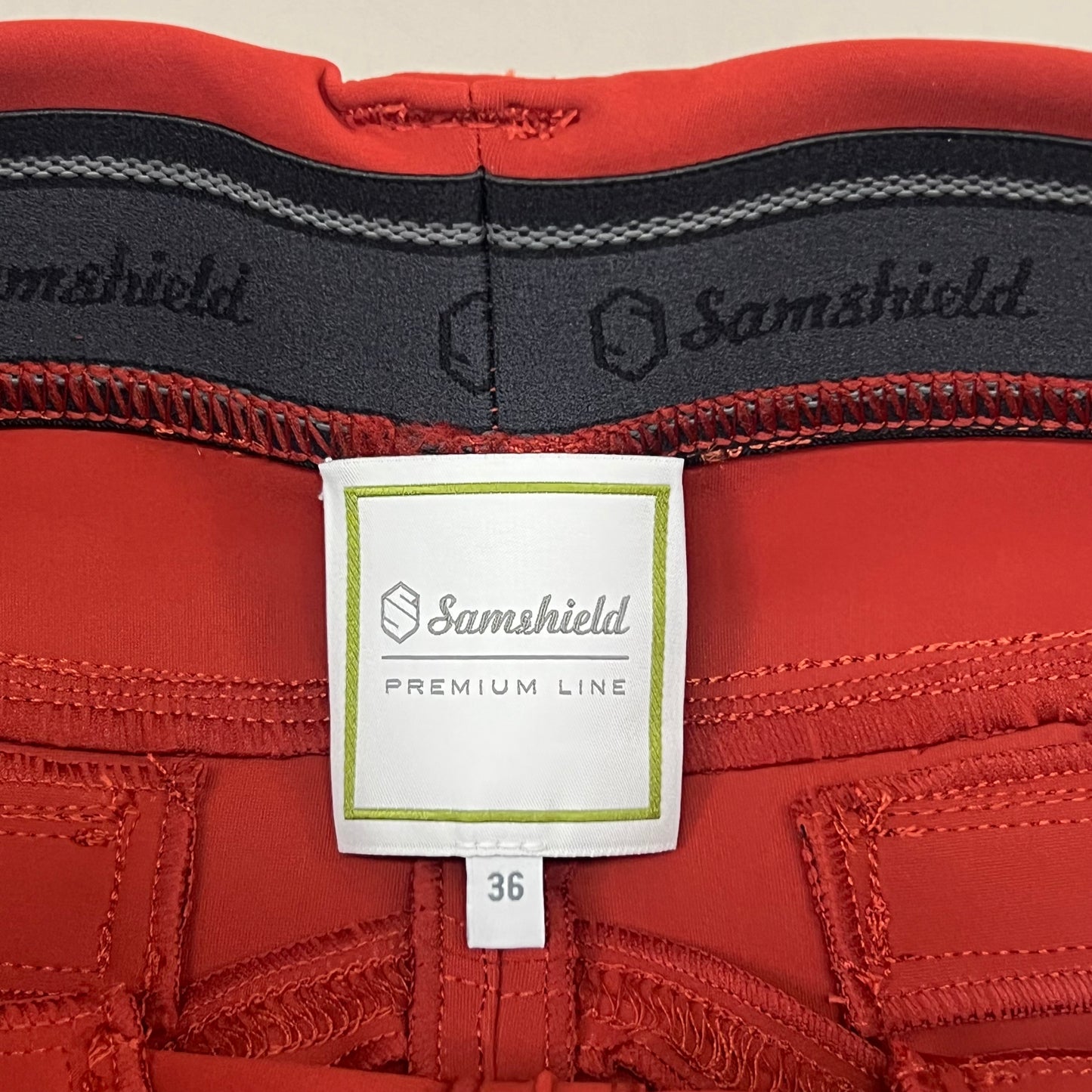 SAMSHIELD Sakina Equestrian Pants Women's Sz US 26, UK 8, FR 36 Persian Red